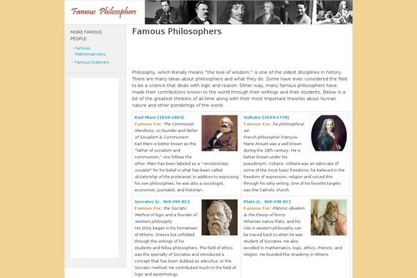 famous-philosophers.com site used Philosopher