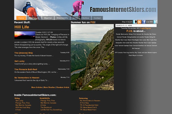famousinternetskiers.com site used Studiopressblack