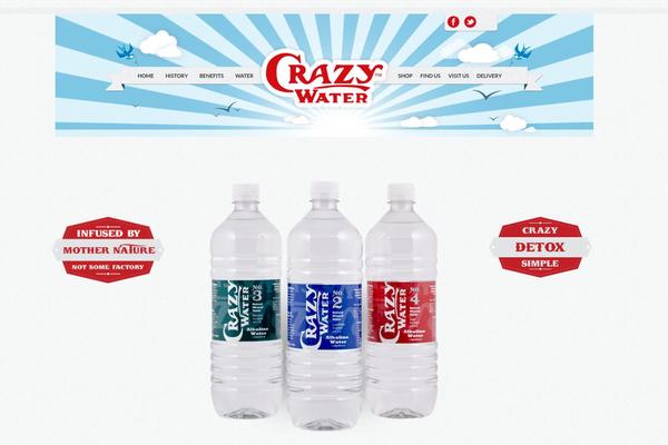 famouswater.com site used Crazywater_2