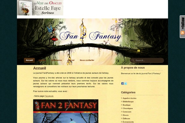 fan2fantasy.fr site used Notepad Theme