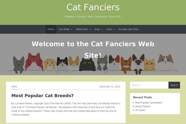 fanciers.com site used Awesomepress