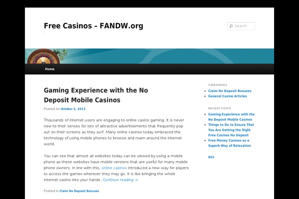 fandw.org site used Fandw