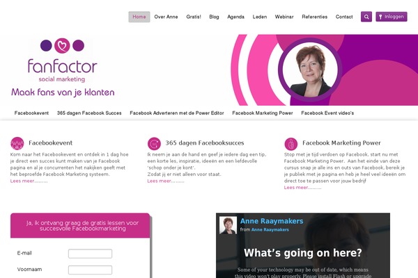 fanfactor.nl site used Fanfactor