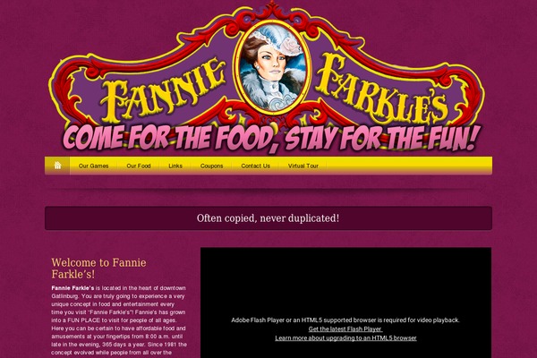 fanniefarkles WordPress theme, websites list used fanniefarkles theme fanniefarkles theme websites examples