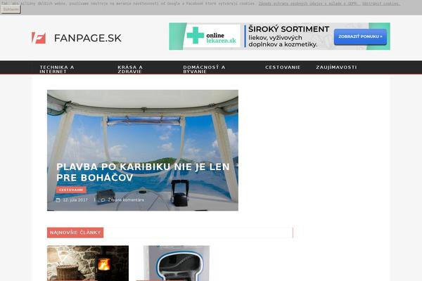 fanpage.sk site used Magaziner