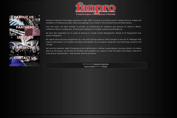 Picture Perfect theme site design template sample