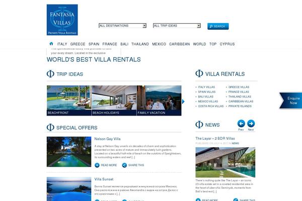 fantasiavillas.com site used Villas-theme
