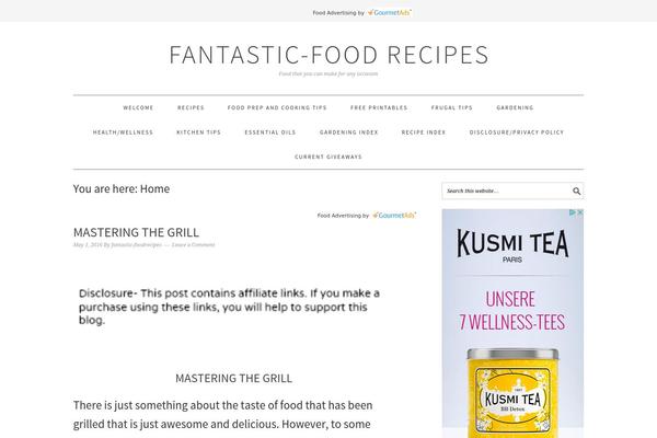 Foodie Pro theme site design template sample