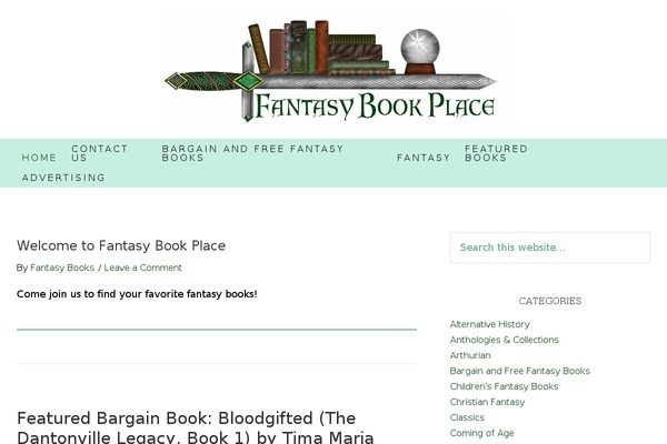 fantasybookplace.com site used Beautiful Pro Theme