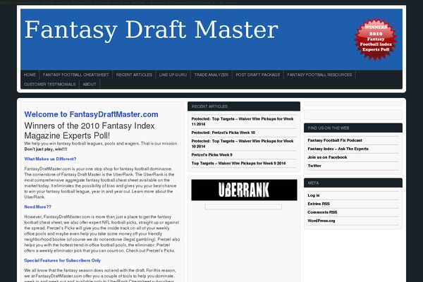 fantasydraftmaster.com site used Masive-news