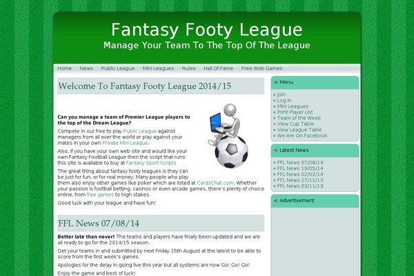 WordPress website example screenshot