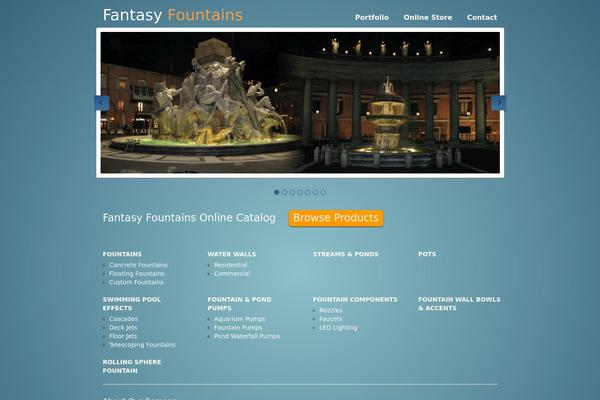 fountains WordPress theme, websites list used fountains theme fountains theme websites examples