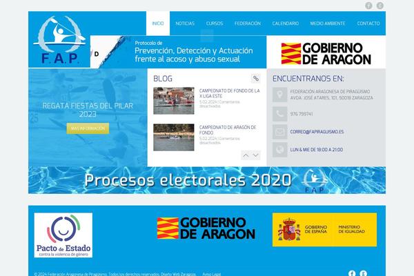 fapiraguismo.es site used Tisson-responsive-wordpress-theme