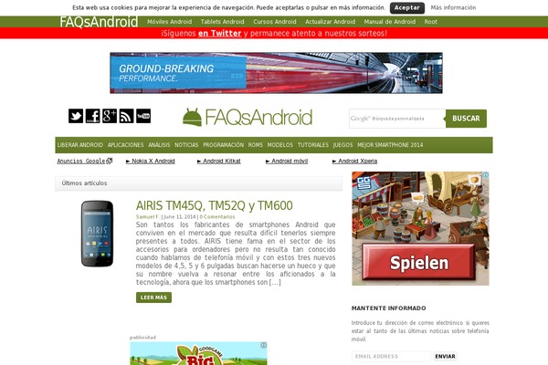 faqsandroid.com site used Newspaper6