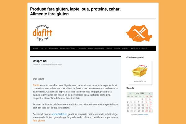 Twenty Ten theme site design template sample