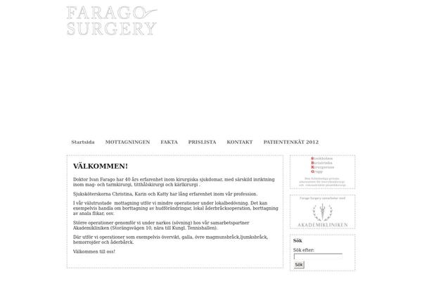 faragosurgery.se site used Pratoo