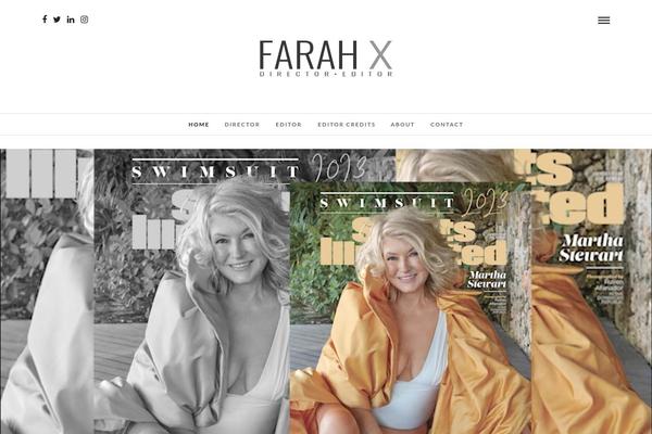 farahx.com site used Farah-x