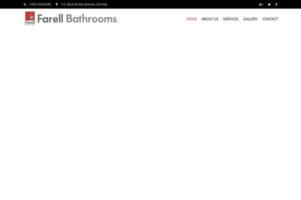 Bathrooms theme site design template sample