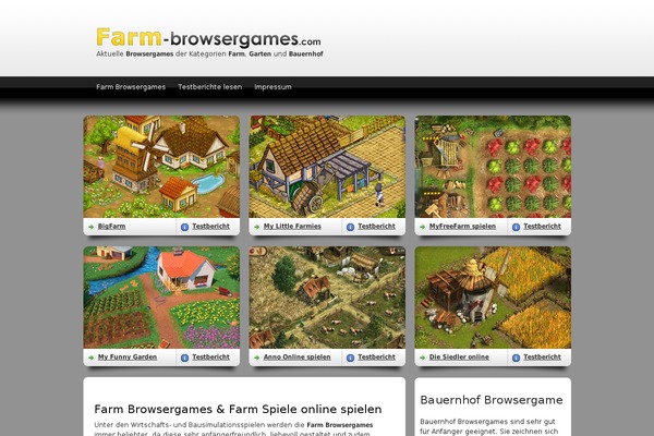 farm-browsergames.com site used Mein-theme