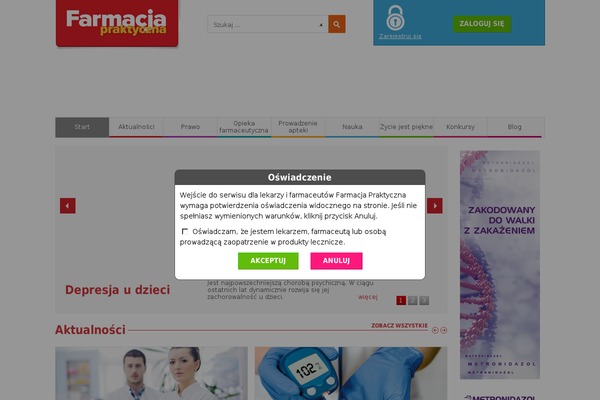farmacjapraktyczna.pl site used Farmacja