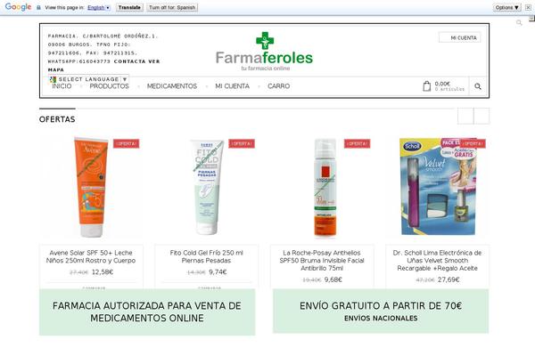 farmaferoles.com site used Ideaweb-d