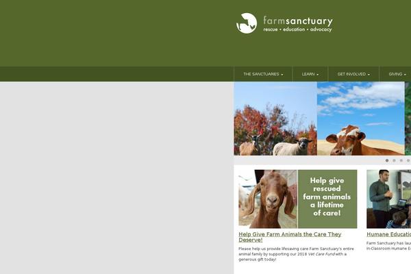 farmanimalshelters.org site used Farmsanctuary-next