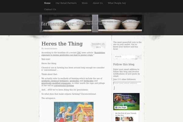 WordPress website example screenshot