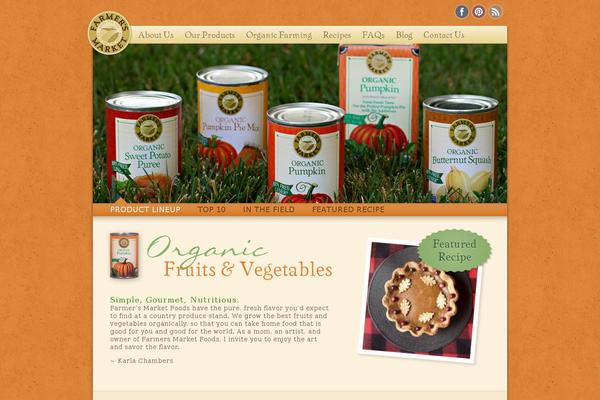 farmers theme websites examples