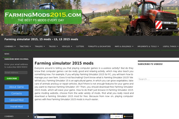 farmingmods2015.com site used Farmingsimulator19