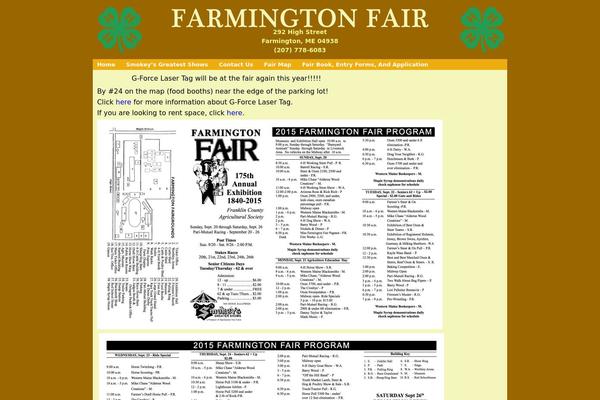 farmingtonfairmaine.com site used Farmington