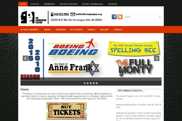 Protheatre theme site design template sample