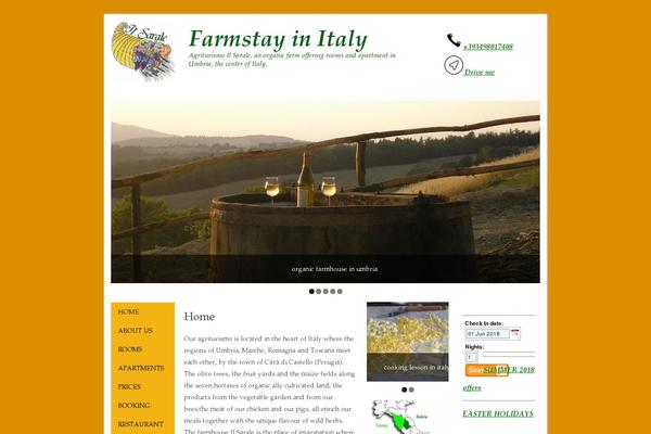 farmstaysinitaly.com site used Headway