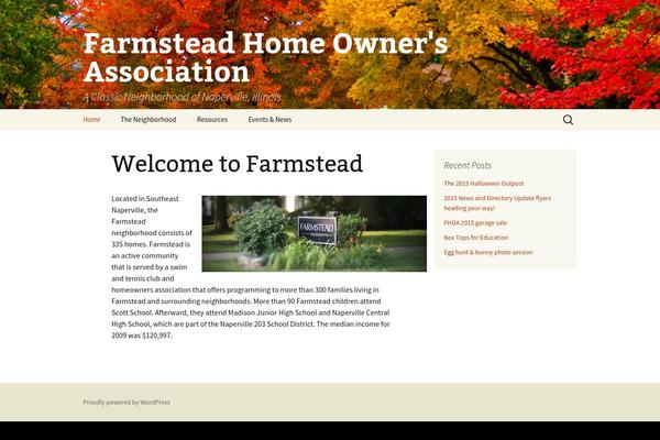 Twenty Thirteen theme site design template sample