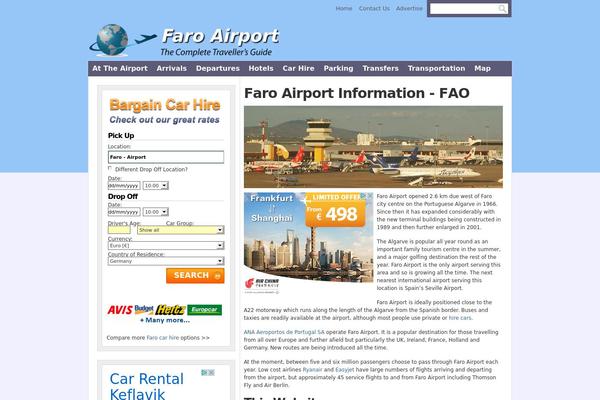 faroairportinfo.com site used WP-Prosper