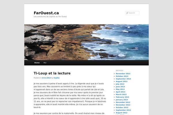 WordPress website example screenshot