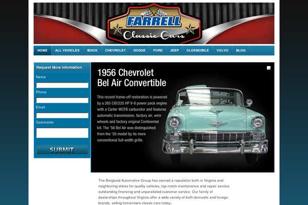 Automobile theme site design template sample