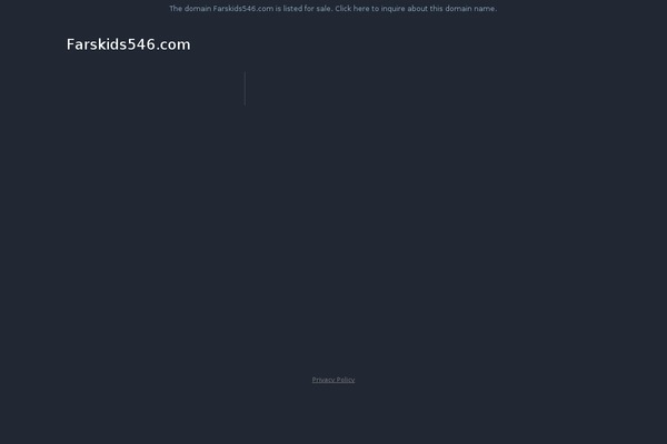 Farskids-v1 theme site design template sample
