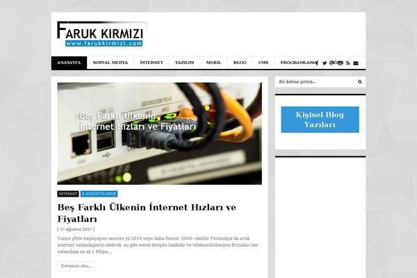 farukkirmizi.com site used Fblog