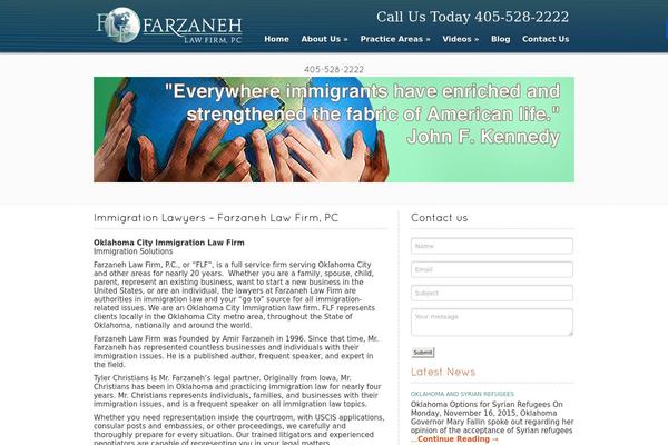 farzaneh.com site used Lawfirm