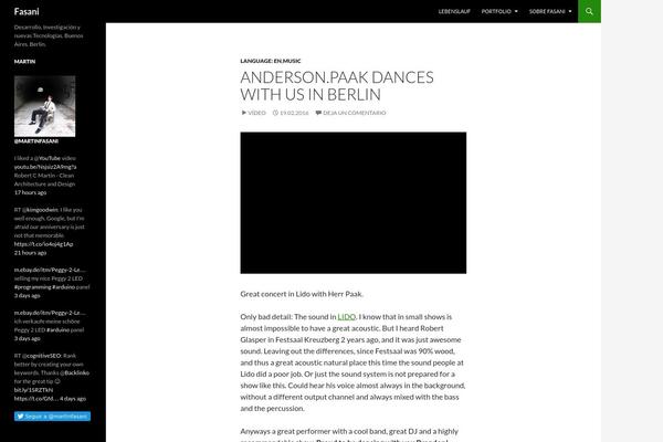 WordPress website example screenshot