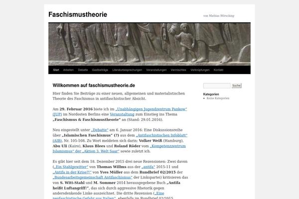 Twenty Ten theme site design template sample