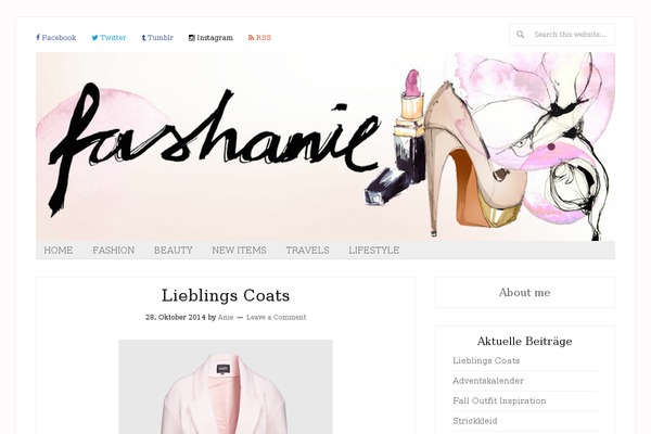 fashanie.com site used Fashanie