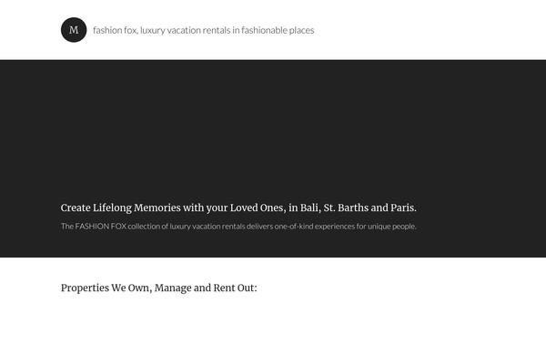 Modern Portfolio theme site design template sample