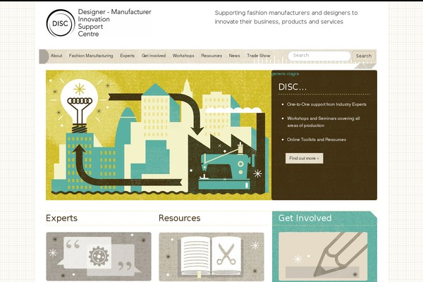 fashion-manufacturing.com site used Disc