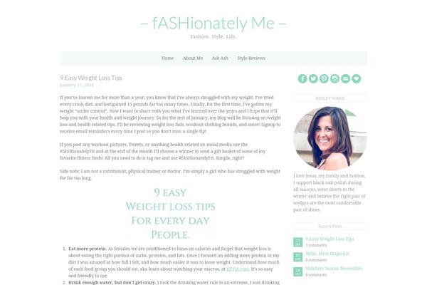 Minty theme site design template sample