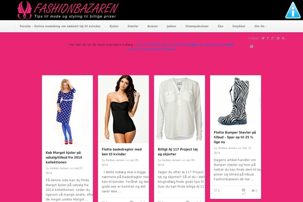 fashionbazaren.dk site used Pinable