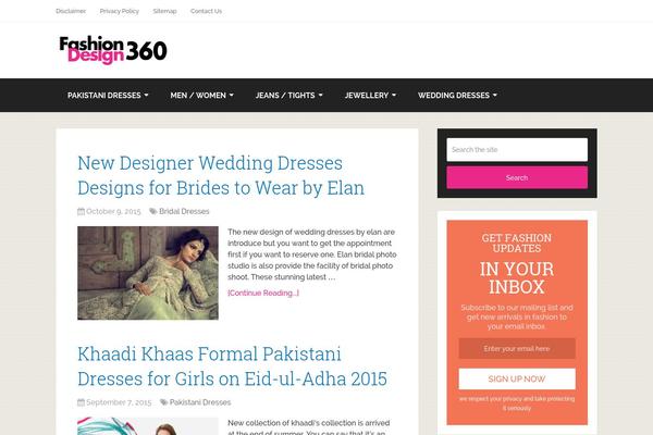 fashiondesign360.com site used Schema