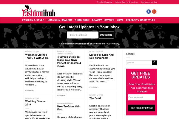 fashionihub.com site used Homeflat