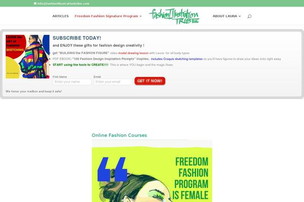 fashionillustrationtribe.com site used Shopera-pro