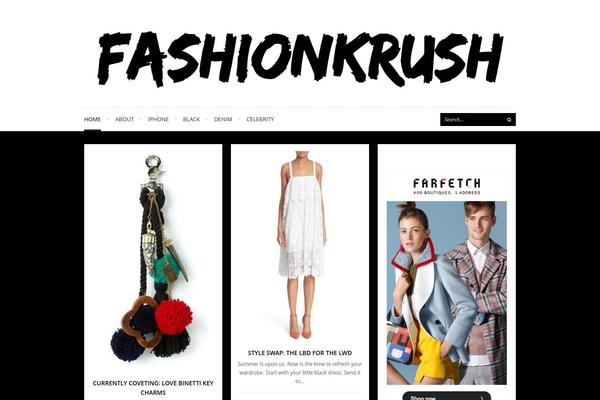 fashionkrush.com site used Wpex Fashionista